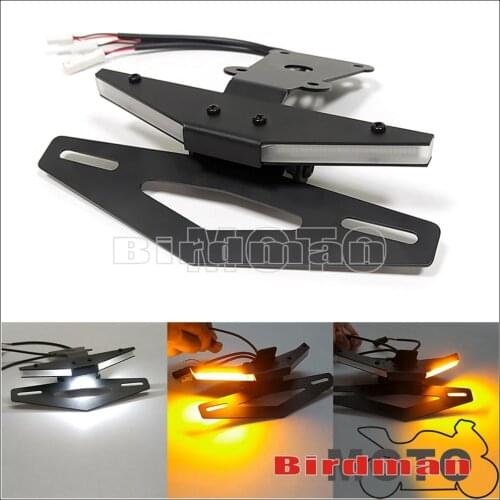 Motorcycle LED Tail Light Fender Eliminator Kit for 1290 Super R 2020 W/ Amber Turn Signal Lamp and White License Plate Lights