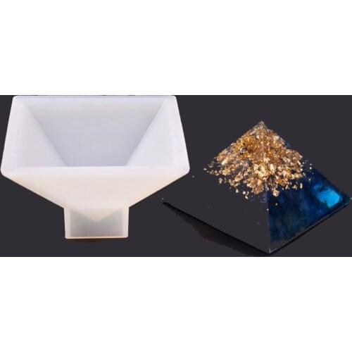 UV Epoxy Resin Large Pyramid Shape Silicone Mold Jewelry Making Ornament Craft Mould 11 x 11 x 7 cm Decorating art Tools