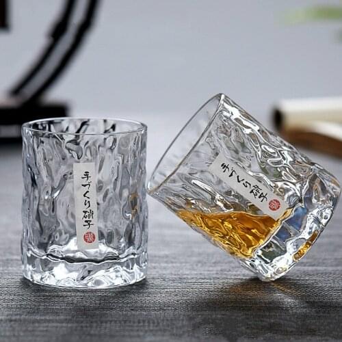 Handmade Whiskey Japanese Hammered Foreign Wine Glass Whiskey Glass Home Creative Beer Glass Crystal Glass