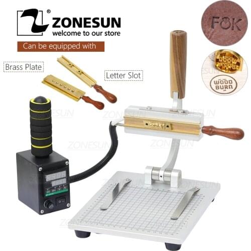 ZONESUN WT-90ZM Manual Heat Press Machine Custom Logo for Leather Mobile Phone Bags Paper Embossing Hot Foil Stamping Machine