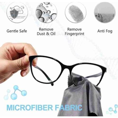 1Pc Eyeglasses Anti-Fog Cloth Microfiber Fabric Glasses Cleaner for Spectacles Lenses Camera Phone Screen