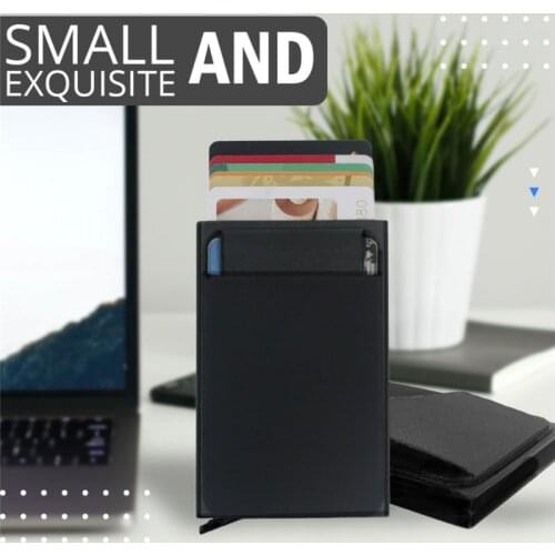 1pc Quality Aluminum Credit Card Holder Men Slim Anti Protect Travel ID Cardholder Women Rfid Wallet Metal Case Porte Carte