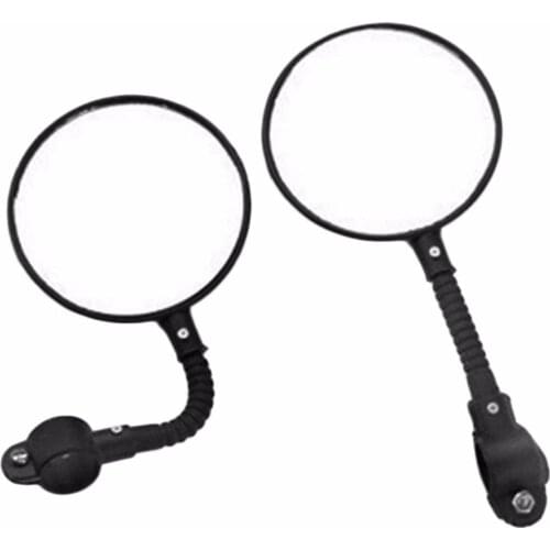 1pc Bike Mirrors Bicycle Handlebar Flexible Rear Back View Rearview Mirror Black Newest Store
