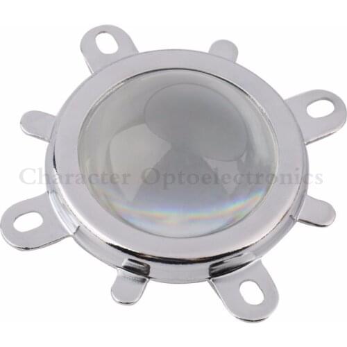 10Set 44mm Glass LED Lens 60 Degree Beam Angle + 50mm Reflector Collimator + Fixed Bracket for 20W 30W 50W 100W High Power LED