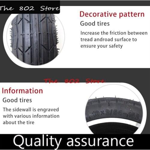 10x2/54-152 10inch wheel tyre inner and outer tire Disc brake hub aluminum rims for electric scooter balancing car