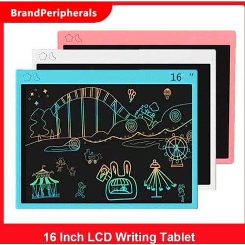 16 Inch LCD Writing Tablet Electronic Digital Drawing Board Rechargeable Writing Pad One-Click Erase with Lock Button for home