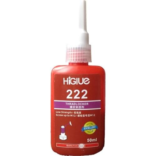 HiGlue 222 Anaerobic Sealant, Purple Liquid Thread Locking Agent 50ml
