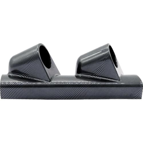 Car Dashboard Right Side 52mm Dual Gauge Holder Mount Pod Carbon Fiber