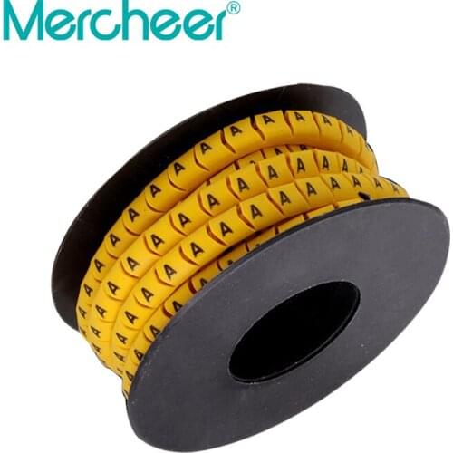 Free Shipping Cable Wire Marker A to Z For Cable Size 1-10 sqmm Yellow Color