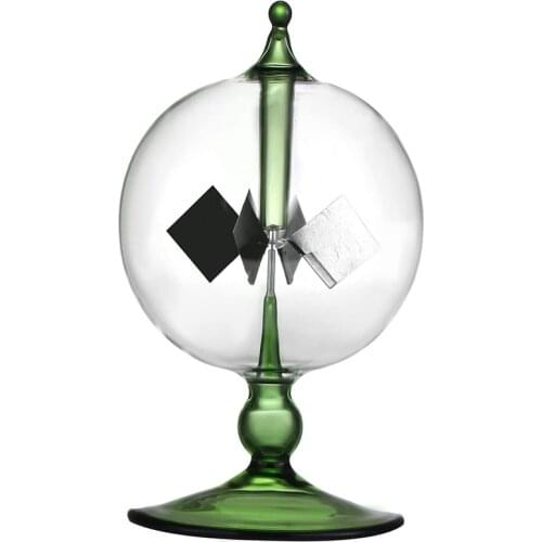 Big deal Green Solar Power Radiometer Crookes Solar Energy Spinning Vanes Windmill Gift Home Desk Decoration