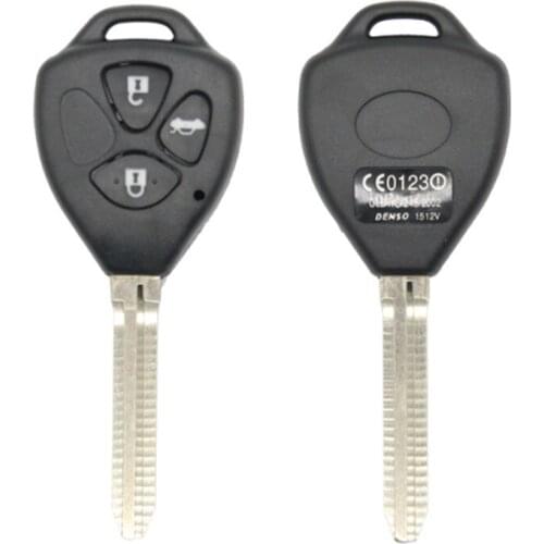 DAKATU 3 Button Remote Car Key Shell Case For Toyota RAV4 Camry Hiac Corolla Hilux Fortuner Remote Keyless entry fob case toy43