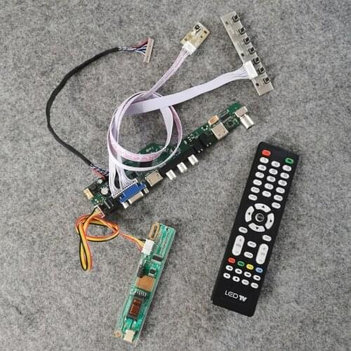 Display For B133XN01/B133XN02/B133XN03/B133XN04 matrix DIY kit LVDS 20 Pin 1024*768 1-CCFL VGA USB LCD drive control board