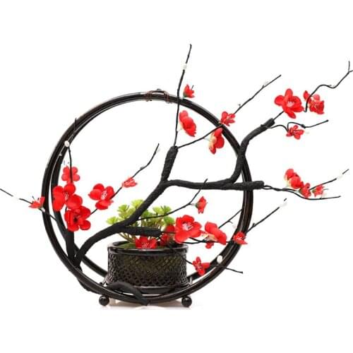 Chinese Plum Tea Room Flower Bird Zen Lucky Flowers Ornament Home Furnishing Decoration Crafts Office Desktop Mascot Figurines