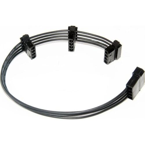 H1111Z Computer Cable 4Pin Power Supply Cable Extension Cable D Port Fan Cable 1to3 1to4 1to5 30cm 40cm 70cm 4p Power Connector