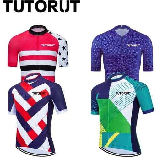 Summer Pro Team Jersey Cycling Jersey Breathable MTB Bicycle Clothing Road Bike Wear Clothing Mens Short Maillot With Pockets
