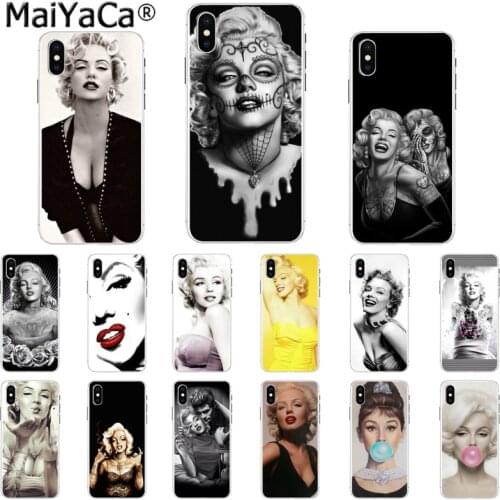 MaiYaCa Tattoo girl Audrey Hepburn Marilyn Monroe Phone Cover for iphone SE 2020 11 pro 6S 6plus 7 7plus 8 8Plus X Xs MAX 5S XR