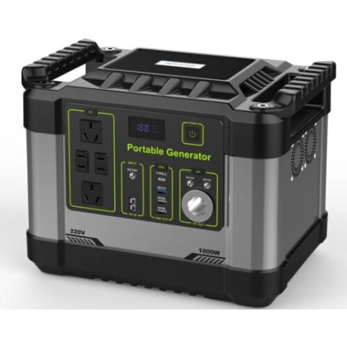 G1000 30000mAh DC12V AC 220V output 1000 watts powerful solar generator with 12v/24v portable system