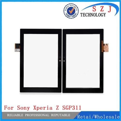 New 10.1'' inch For Sony Xperia Z SGP311 SGP312 SGP321 Touch Screen Panel Digitizer Glass Lens Sensor Repair Replacement