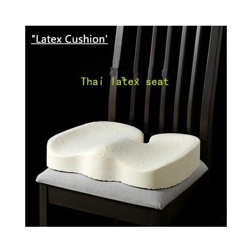 Latex Seat Cushion Orthopedic Coccyx Pad for Travel Office Chair Car Seat Cushion for Sciatica & Back Pain Relief