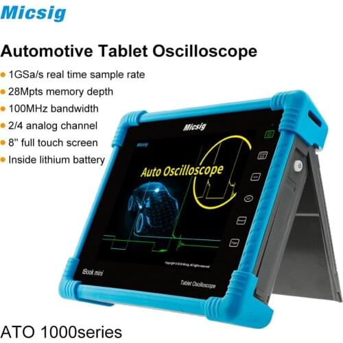 Micsig automotive oscilloscope handheld portable ignition oscilloscope auto oscilloscope 100Mhz 4CH 2CH new arrival