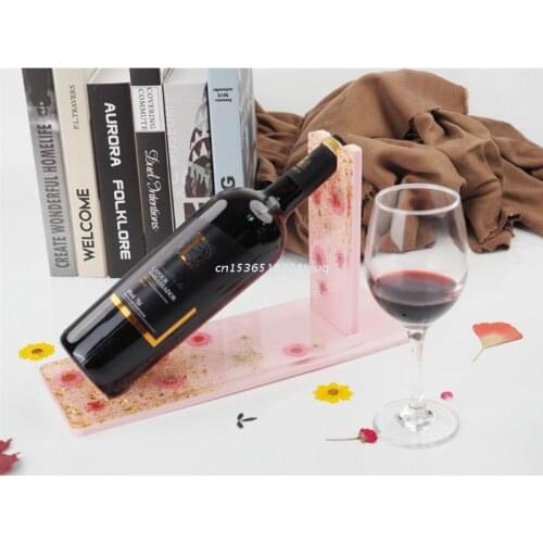 Wine Bottle Display Stand Rack Epoxy Resin Mold Wine Bottle Holder Silicone Mold Dropship