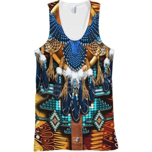 Tessffel Indian Native culture Harajuku Casual Colorful Tracksuit NewFashion Funny 3DfullPrint Unisex Vest/Tank Top Men Women s6