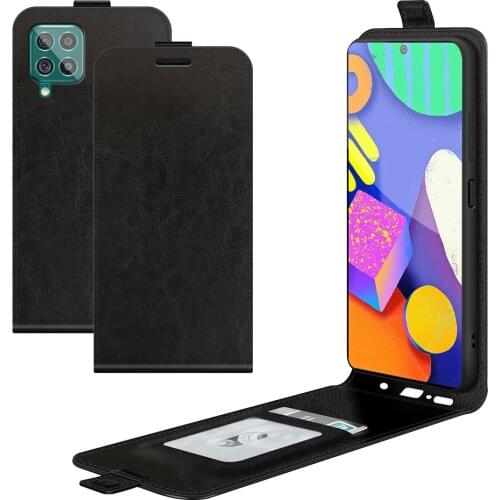 Luxury Up And Down PU Leather Back Cover Case For Samsung Galaxy F62 M62 A02 A02S A12 A32 A42 A52 A72 Flip Protective Case
