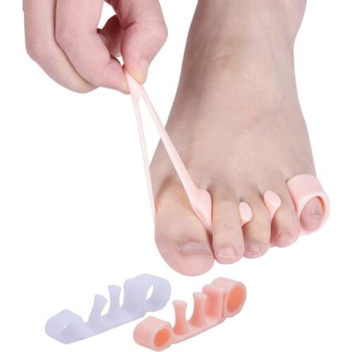 Silicone Toes Separators Straightener Spreader Professional Small Toe Thumb Daily Use Silicone Toe Bunion Guard Foot Care Tool