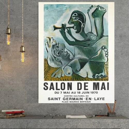 MODERN ABSTRACT Art Exhibition Poster, Modern Scandinavian Art, Gallery Poster, Paris Print, Paris Wall Art, Mid Century Art