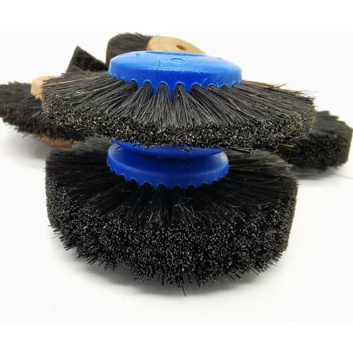 5 Pcs Dental Laboratory Materials Dentistry Odontologia Latch Polishing Brush Wheel Rotary Tools Wool Goat Cotton Black Buff