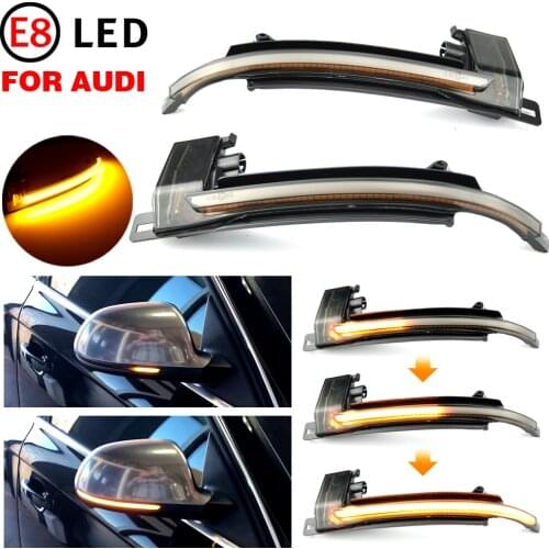 LED Side Mirror Indicator Blinker Light Dynamic Turn Signal For Audi A3 S3 8P A4 B8 S4 A5 S5 Q3 SQ3 A6 S6 RS6 C6 4F A8 D3 S8 8K