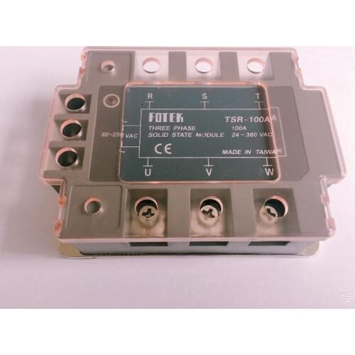 TSR-25AA TSR-40AA TSR-60AA TSR-75AA TSR-100AA Three-phase SSR Solid State Relay input 80-250VAC load 24-380VAC
