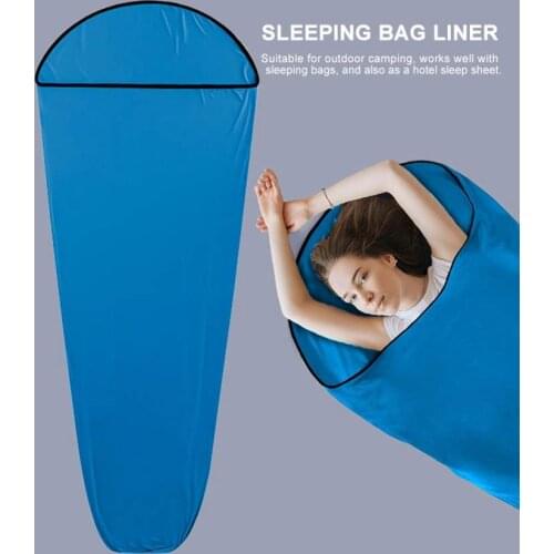 Travel Sleeping Bag Liner For Camping Lightweight Dirty And Portable Sleep Sack High Elastic Sleeper For Planes Trains