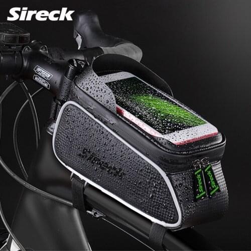 Sireck Waterproof Cycling Front Top Bag Bicycle Bag Pouch 6.0" Frame Tube Phone Case Mountain Road Bike Bag Bicycle Accessories