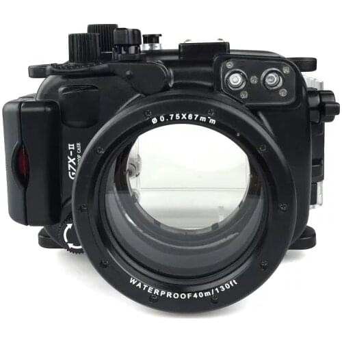 Meikon Waterproof Underwater Housing Camera Diving Case for Canon G7X Mark II WP-DC54 G7X-2