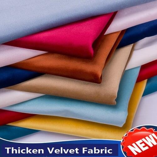 Thicken Swan Velvet Fabric Italy Gold Velvet Curtain Stage Curtain Background Sofa Fabric Home Decoration Apparel Sewing Fabric