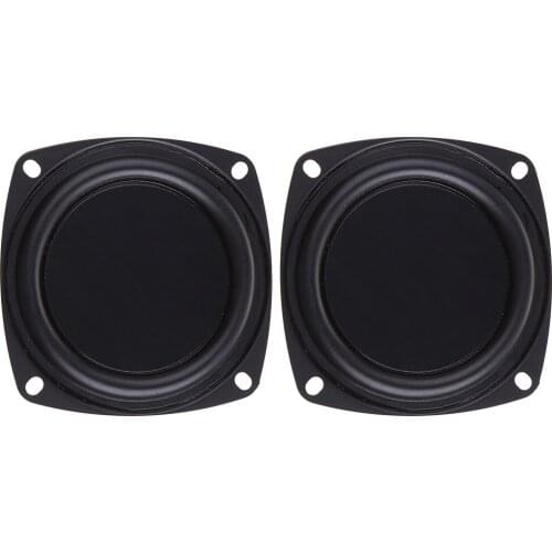 2PCS Woofer Radiator Bass Passive Speaker 3" Low Frequency Loudspeaker Diaphragm Vibration Plate DIY