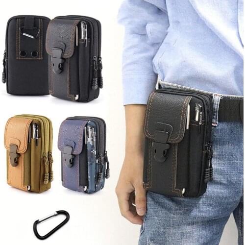 2021 Outdoor Multifunctional Canvas Waist Packs Phone Bag For Samsung/iPhone/Huawei/HTC/Xiaomi Wallet Belt Pouch Coin Purse