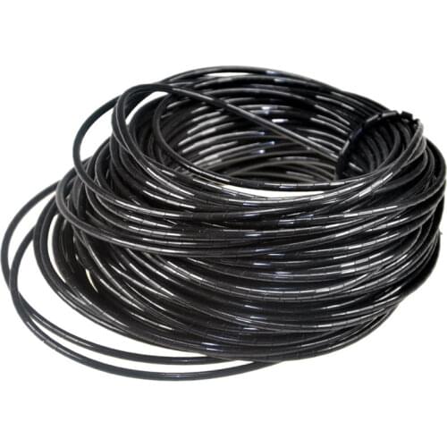 New 2014 free shipping 3mm * 50m length Spiral Cable Wire Wrap Tube computer Manage Cord Cable Winder