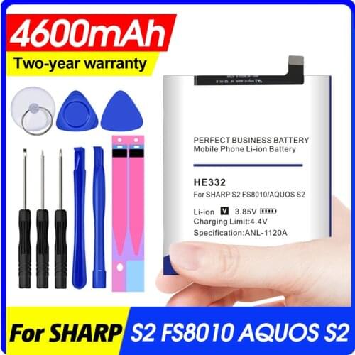 4300mAh New Battery For SHARP S2 fs8010 AQUOS s2 HE332 batteries With Tracking Number