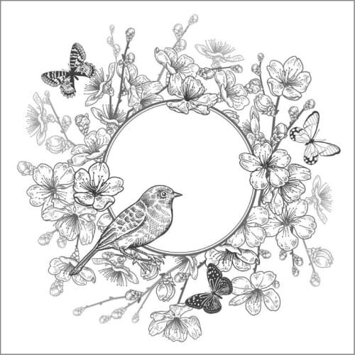 Butterfly Bird DIY Silicone Clear Stamp Cling Seal Scrapbook Embossing Album