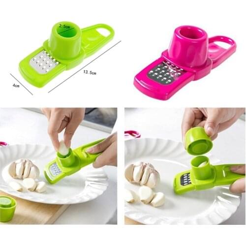 Household Garlic Peeler Functional Ginger Garlic Press Grinding Grater Planer Slicer Cutter Cooking Tool Kitchen Accessories