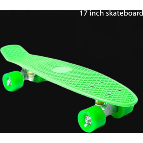Children 17'' Mini Penny Board Plastic Cruiser Skateboard Complete Assembled Kids Small Fish Banana Skate Boards Toy Scooter