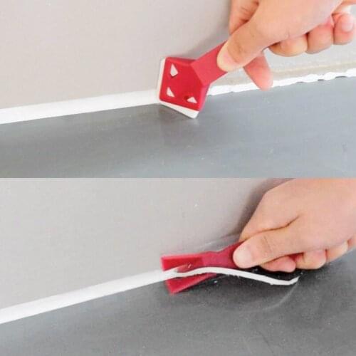 HOOQICT Easy Corner Caulking Tool Kit Practical Glass Glue Spatula Bathroom Floor Tile Glue Cleaner Home Cleaning Shovel