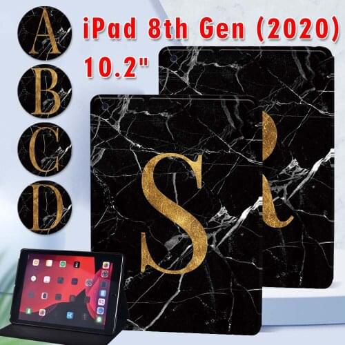 Leather Stand Cover Case for Apple IPad 8 2020 8th Generation 10.2 Inch Shockproof Folding Tablet Case