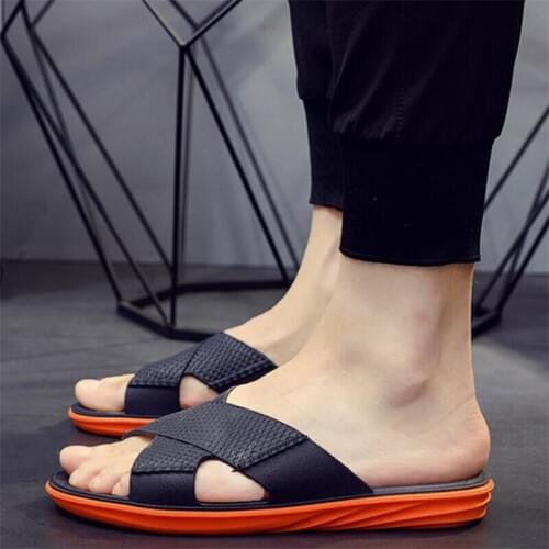 Summer Slippers for Men Casual Comfort Sandal Man Shoes Mens Slippers Outdoor Soft Mens Beach Sandals Men Bathroom Slippers