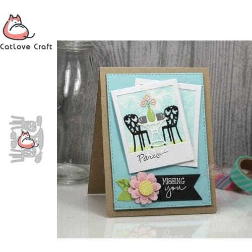 Catlove Dining Table And Chair Metal Cutting Dies Scrapbooking Stencil Die Cuts Card Making DIY Craft Embossing New Die For 2020