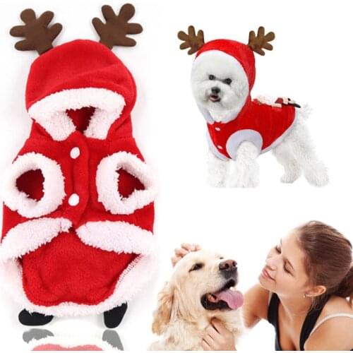 Fashion Dog Pet Coat Hoodie Winter Pet Dog Puppy Christmas Clothes Dogs Coat Clothing Dogs Pets Hoodie Clothing Cosplay Outfits