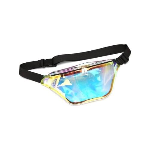 2020 new Summer Korean Waterproof Waist Bags Fashionable Wild PVC Lady Chest Bag Transparent Jelly Color Beach Bag