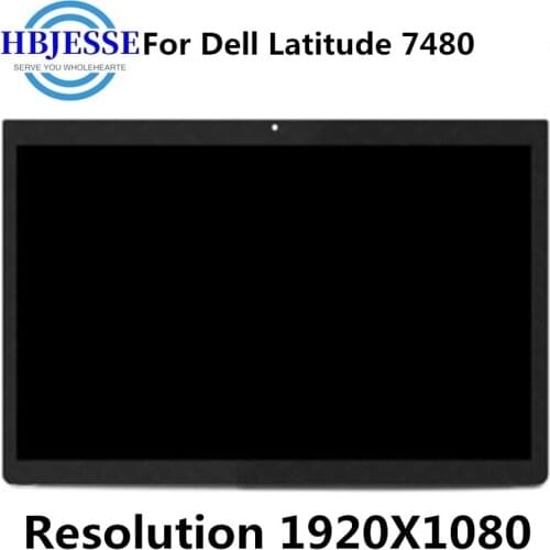 Original 14" FHD 1920X1080 LCD For Dell Latitude 7480 P73G001 7490 P73G002 Assembly Touch Screen Digitizer